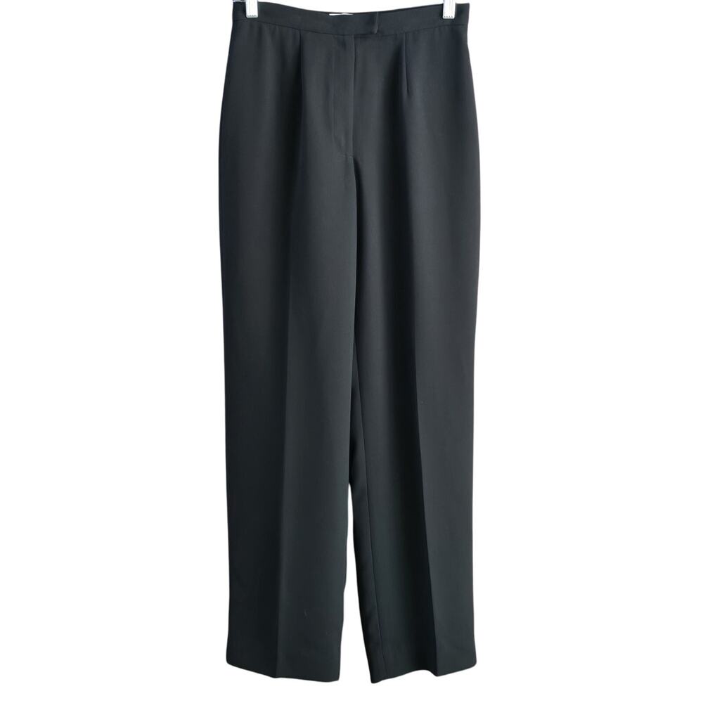 Amanda Smith Black wide legs dress pants Fully Lined size 6
